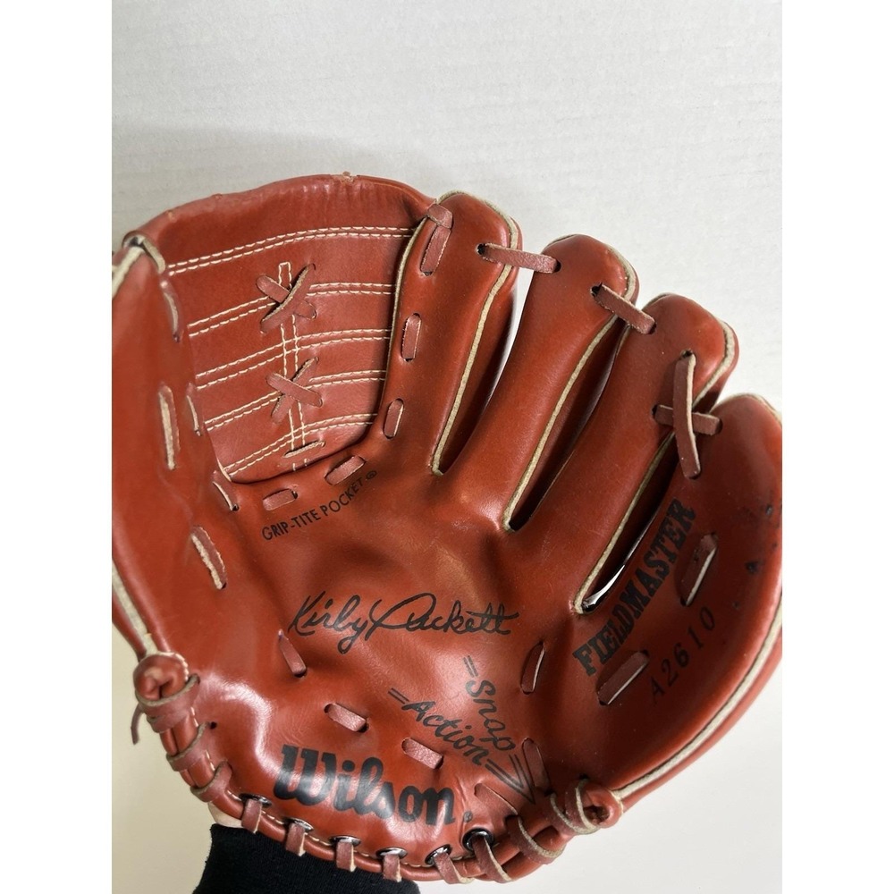 Wilson Fieldmaster A2610 Baseball Glove‎ Kirby Puckett Snap Action youth 8-13